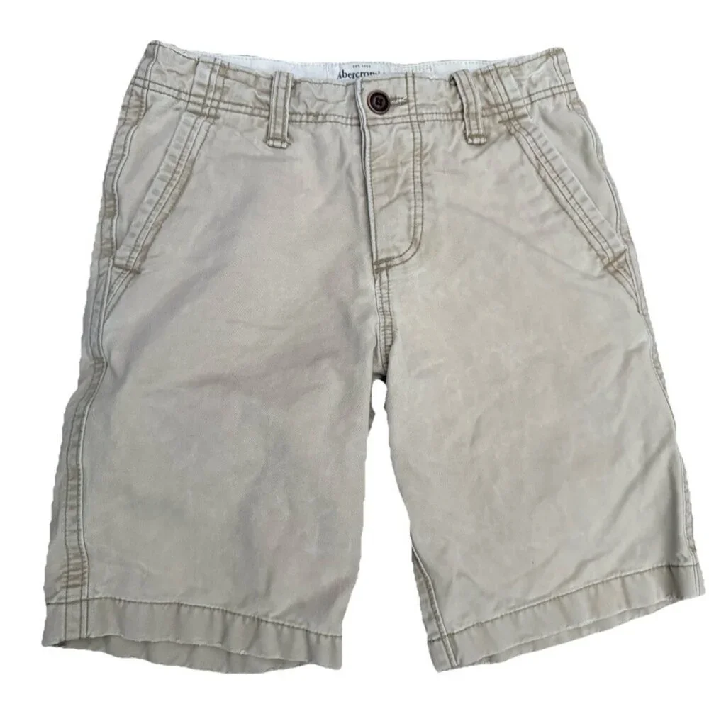 LOT 2 Pairs Abercrombie & Fitch New York Shorts SZ 28 Chino Streetwear Classic - Picture 5 of 7